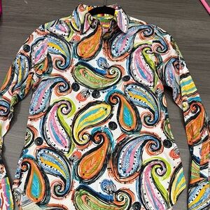 Robert Graham Vibrant Paisley Button Down Shirt